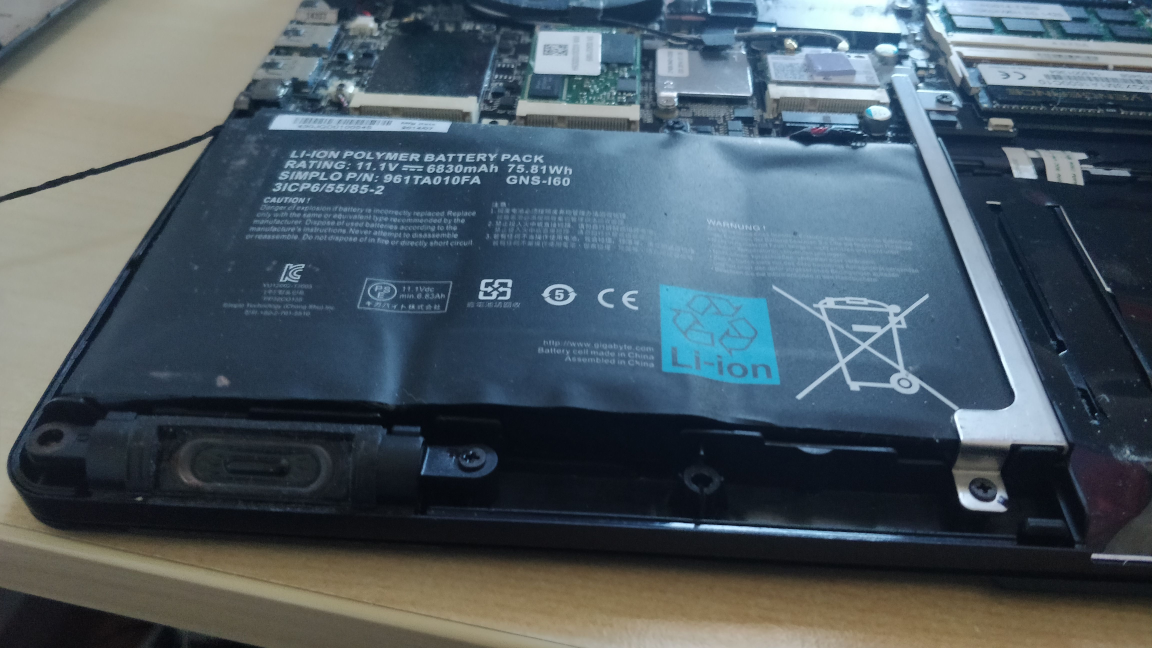 a swollen battery oh no